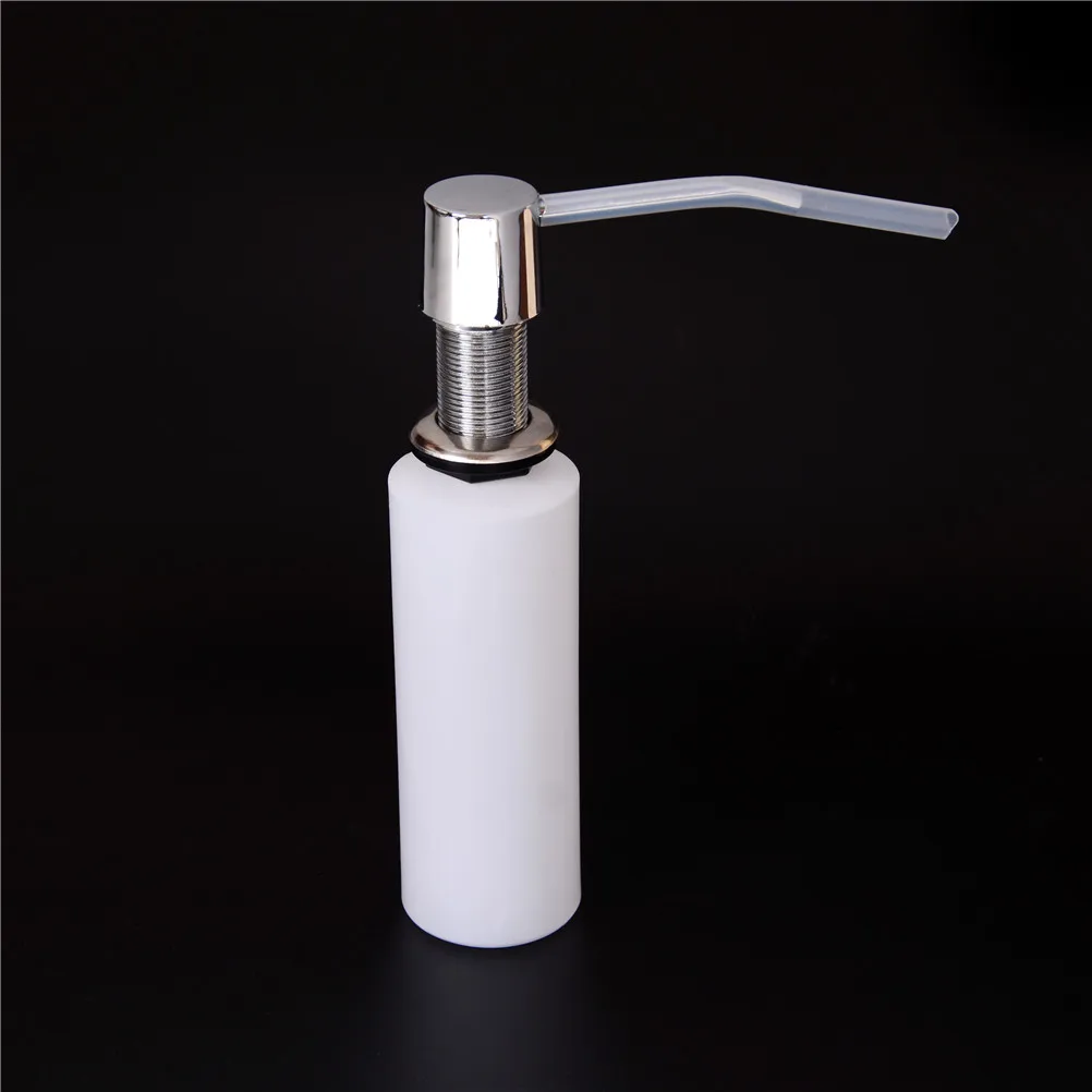 

1PCS 300ml Plastic+Stainless Steel Kitchen Soap Dispenser Bathroom Detergent Dispenser for Liquid Soap Lotion Bottle