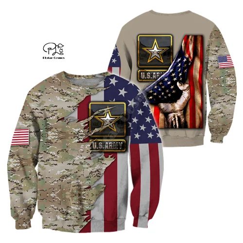 PLstar Cosmos Military Army Suits Soldier Veteran Camo Pullover NewFashion Tracksuit 3DPrint Streetwear Casual Jacket Hoodies 10