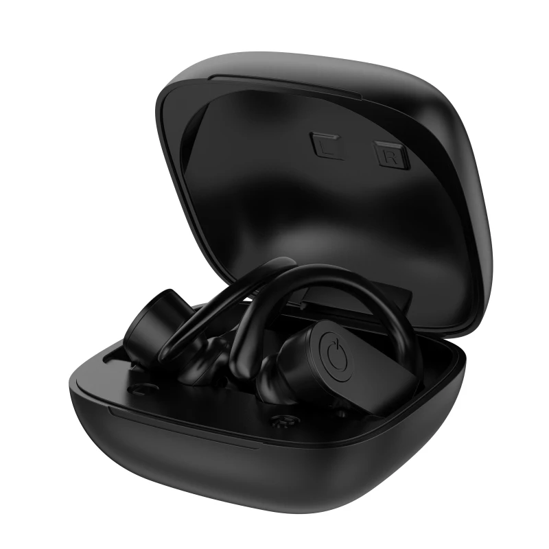 B11 Wireless Bluetooth 5 0 Headphones Sports Ear Hook Electricity Display Headset With LED Noise Reduction Charging Box