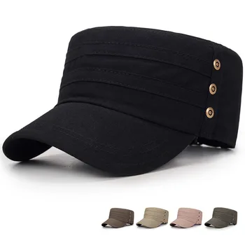 

Cap Men Solid Color Flat Peaked Cap Outdoor Sun Protection Baseball Hat Hip Hop Fitted Cap Hats For Men Women Grinding