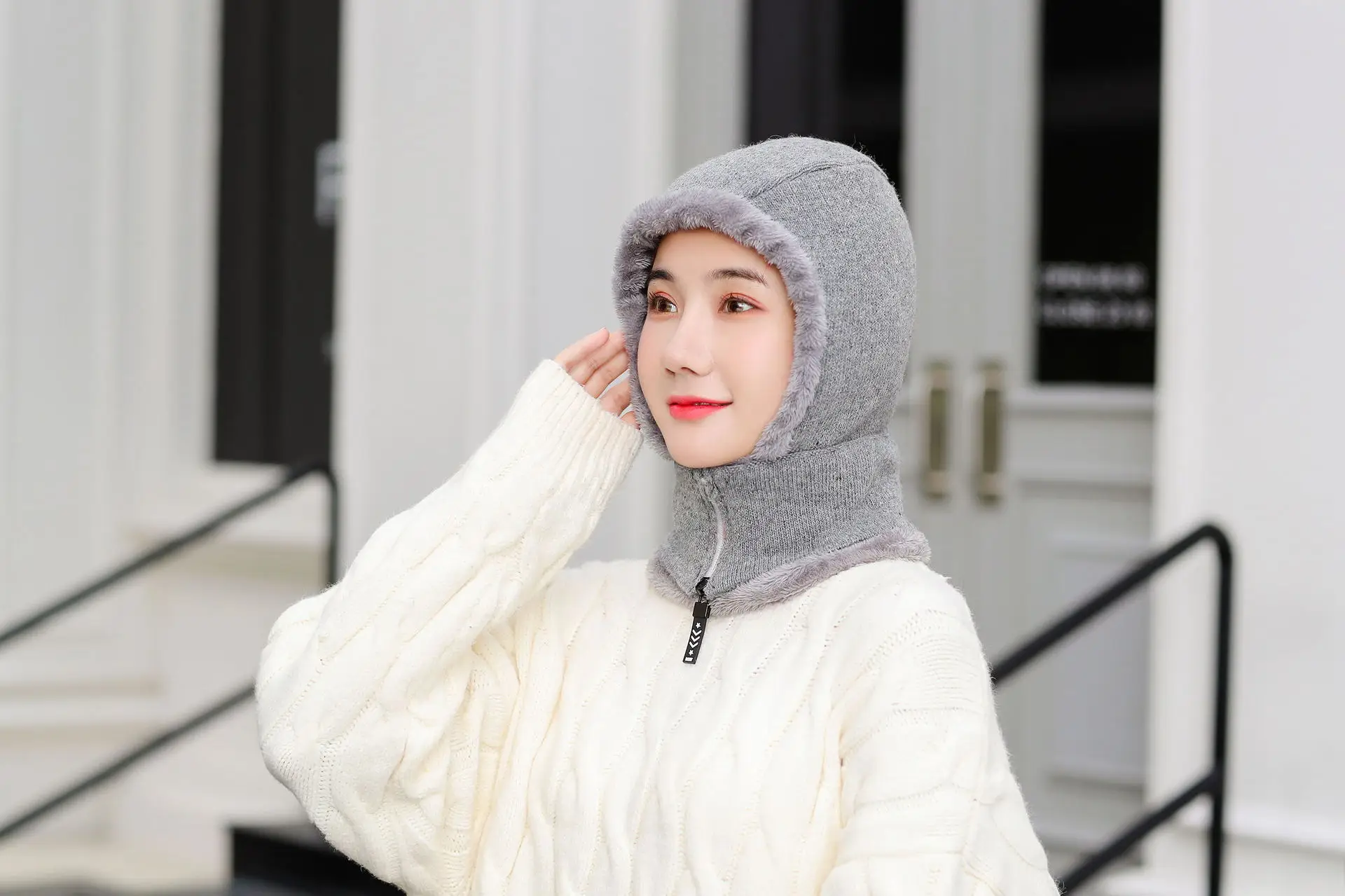 Зимняя женская шапка, вязаная шапка, шапка бини, мужской шарф, Skullies Beanies, зимние шапки для мужчин и женщин, шапки Gorras Bonnet, маска, брендовая шапка