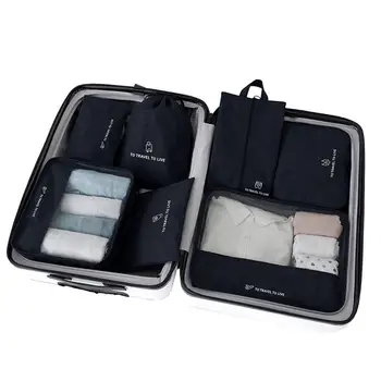 

Travel Storage Bag Seven-piece Underwear Finishing Portable Waterproof Bag Travel Luggage Clothes Suitcase