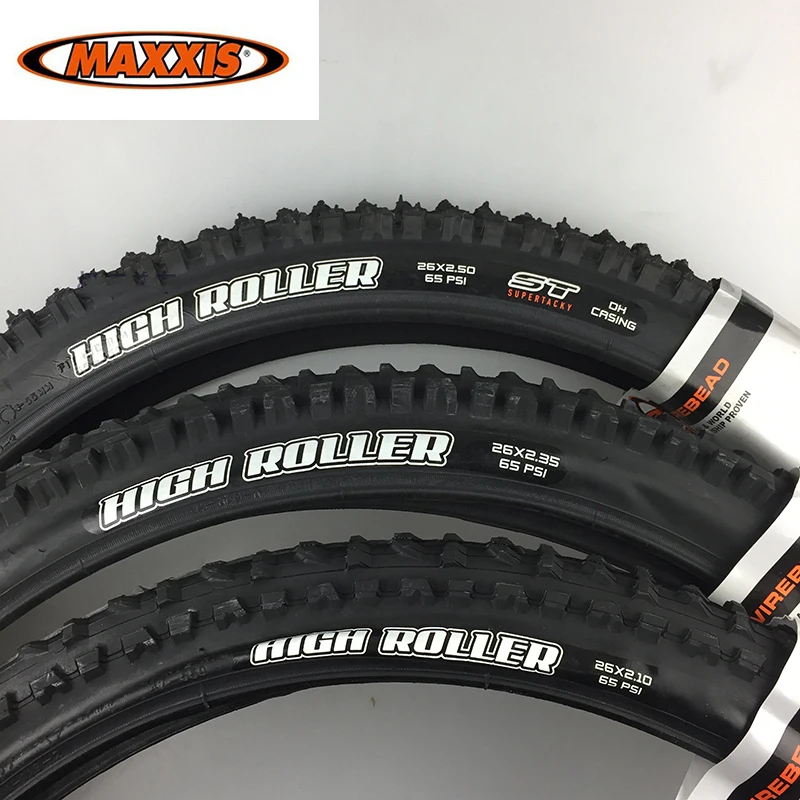 

MAXXIS 26 HIGH ROLLER Bicycle Tire 26*2.1 26*2.35 26*2.5 AM FR DH downhill Supertacky 65 Psi MTB Mountain Bike Tires Tyres Pneu