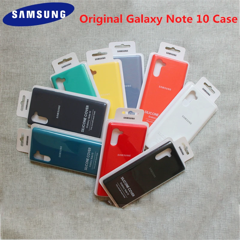 

Original Samsung Galaxy Note 10 Pro Full Case Liquid Soft-Touch Silicone Cover For Galaxy Note 10 10+ 10Pro Back Protective Case