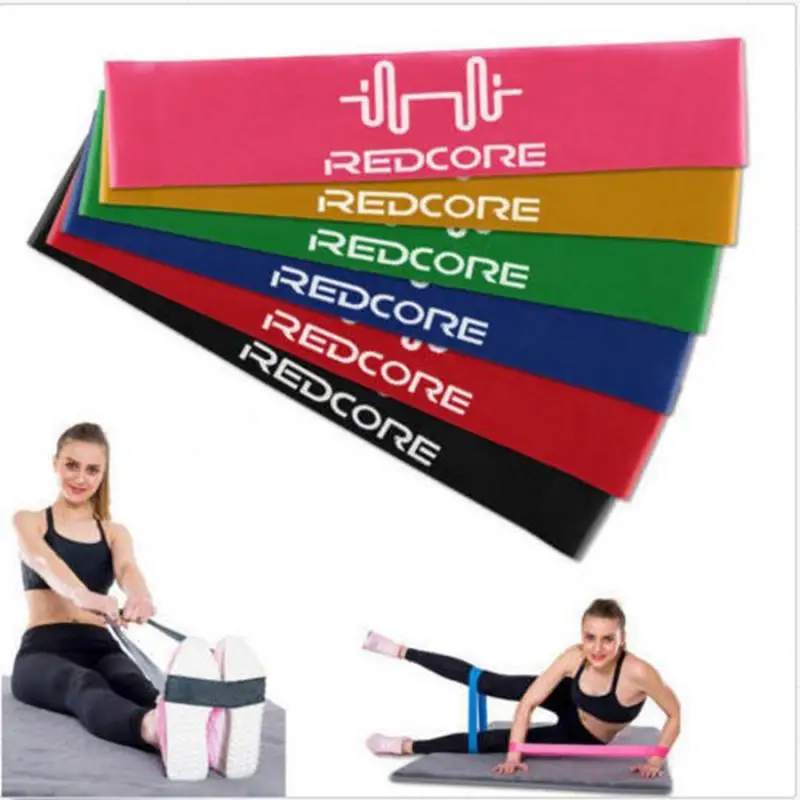 

6pcs Elastic Resistance Bands Loops Yoga Fitness Exercise Workout Loop Band with Different lbs Fitness Bands Equipments