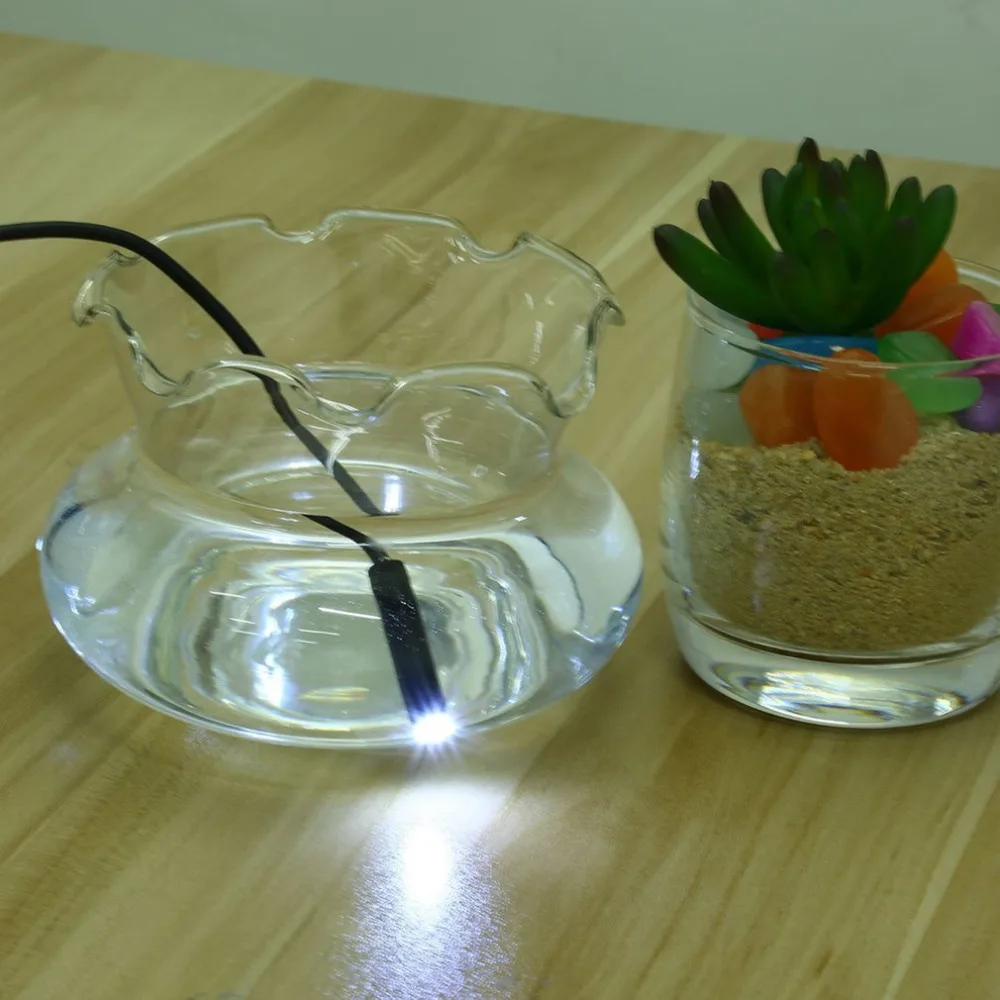 1 м USB кабель Водонепроницаемый эндоскоп мини жесткая инспекционная Гибкая камера бороскоп с объективом 7 мм 6 светодиодный для телефона Android