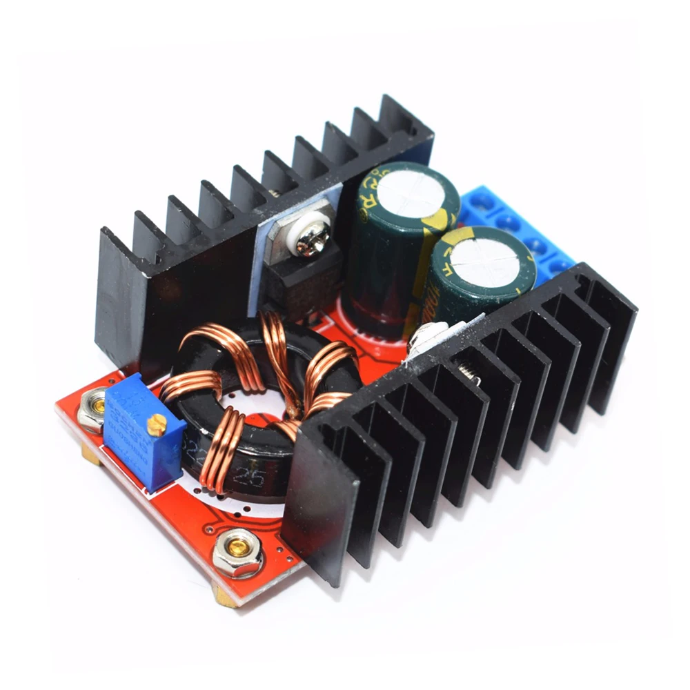 150W DC-DC Boost Converter Step Up Adjustable Power Supply Module 10-32V To 12-35V 10A Laptop Voltage Charge Board Module