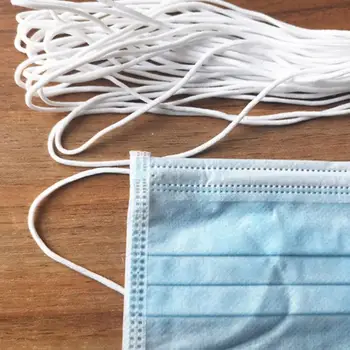 

5m/20m/10m Mouth Mask Elastic Band Mask Rope Rubber Band String Mask Ear Cord Round Elastic Band DIY Clothing Craft Accessories
