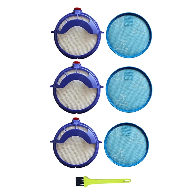 4Pcs Pre Filter & Post Motor HEPA Filters Compatible For Dyson DC25