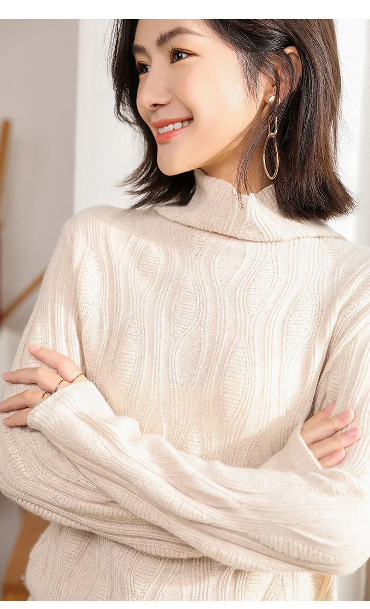 Adishree женские зимние кашемировые свитера и трикотажные пуловеры высокого качества теплая Женская утолщенная водолазка