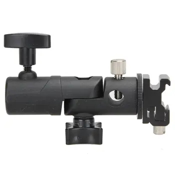 

E Shape Universal Metal Flash Bracket Stand Hot Shoe Speedlite Umbrella Holder Umbrella Mount Adapter For Photo Studio