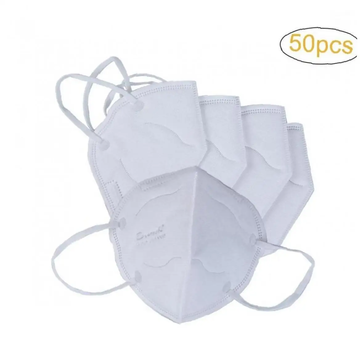 

Breathing Masks Unisex Anti Dust Mouth Mask Earloop Face Mask for Cycling Travel 50Pcs/Pack