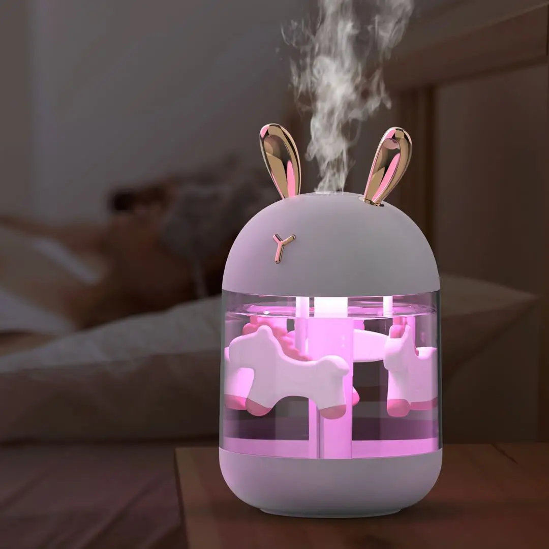 New Cute Pet Humidifier Essential Oil Diffuser Mini Humidifier for Home Aromatherapy Bedroom Mist Maker Ultrasonic Car Diffuser