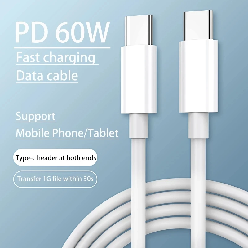 Baixin PD Data Cable USB C To USB Type C 60W Fast Charging Cable Usb C Cable Usb Cable For iPad Pro Samsung MacBook Pro Xiaomi