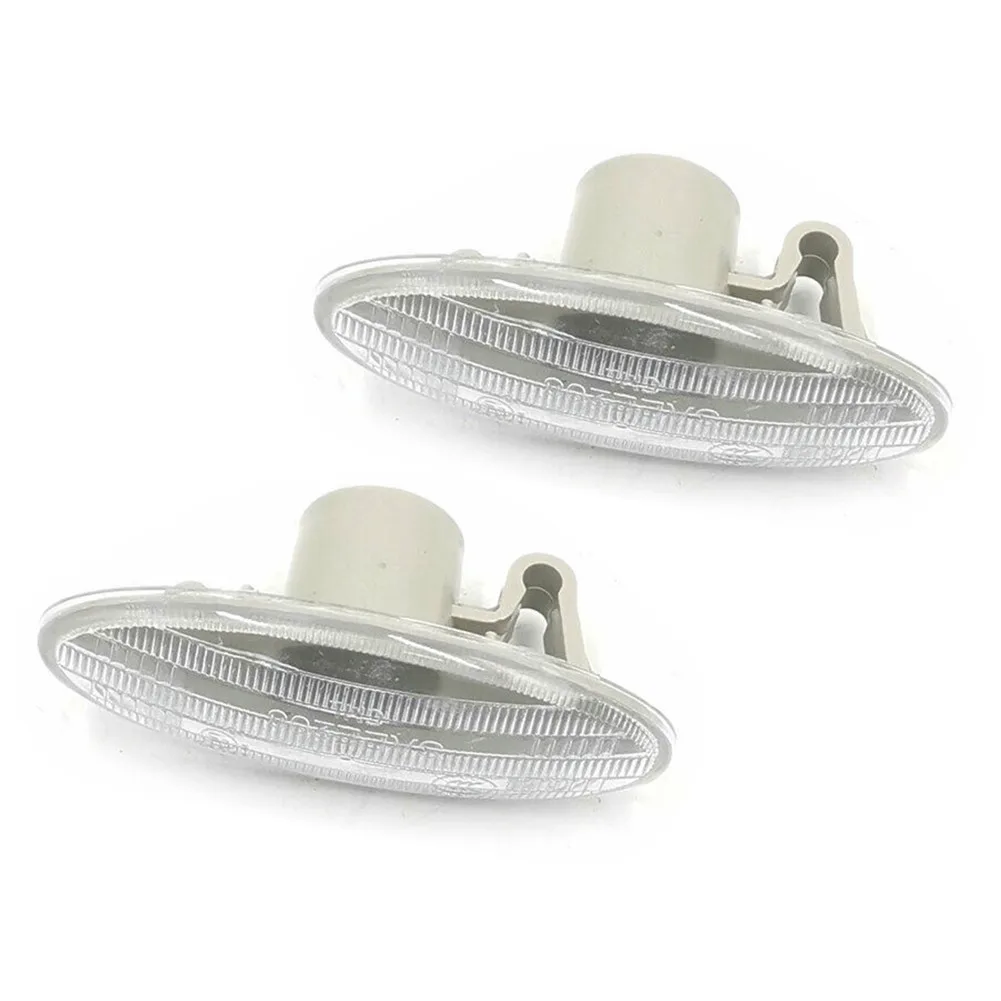 2pcs Car Side Turn Signal Lamp Fender Marker Lights Cover 26160-89900 For Nissan Cube Juke Leaf Note Micra X-TRAIL March