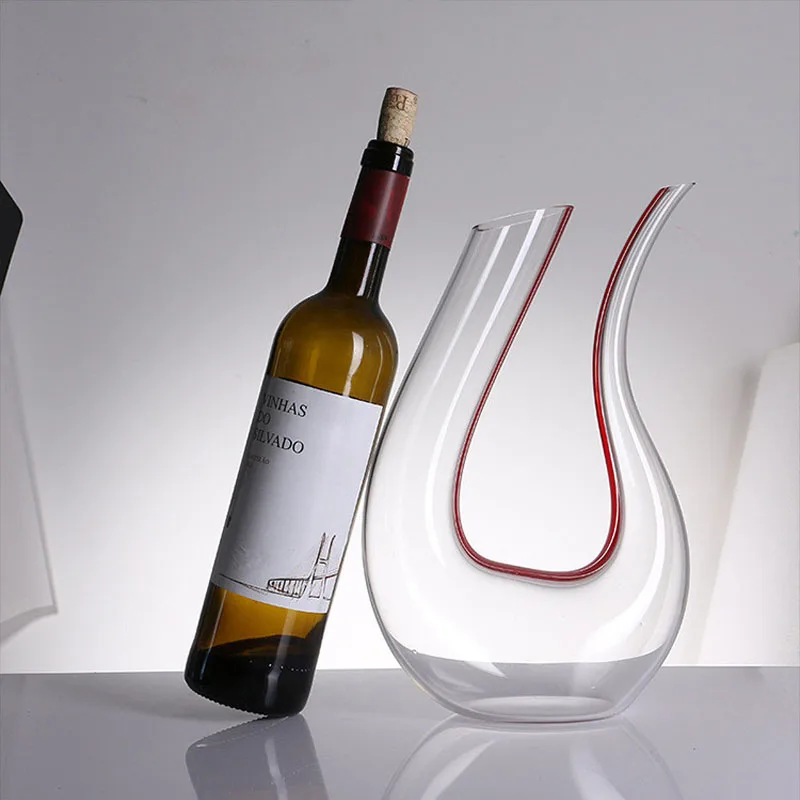 Preise 1500ML Große Decanter Handgemachte Kristall Rotwein Brandy Champagner Gläser Decanter Flasche Krug Ausgießer Belüfter Für Familie Bar