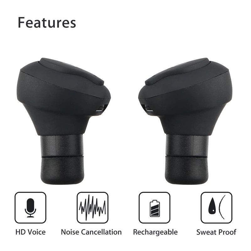 Мини беспроводные Bluetooth наушники с микрофоном True Bass Twins стерео наушники-вкладыши