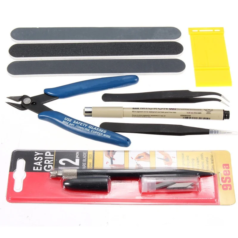 

Gundam Modeler Basic Tools Craft Set For Car Model Building Kit NEW