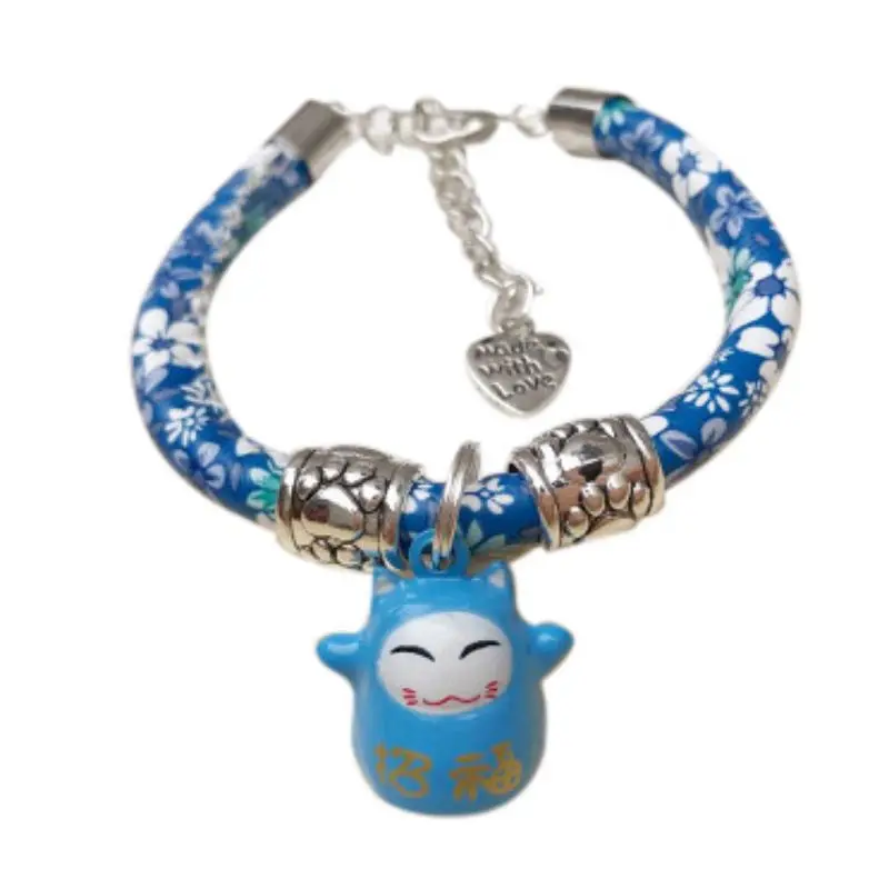 Adjustable Handmade Pets Cat Collars Necktie Charm Necklace Grooming Accessories With Cat Pendant For Little Dogs Pet Hot Sale - Цвет: L