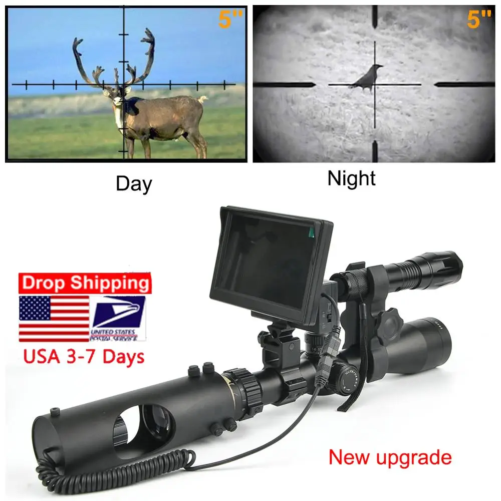 

Night Vision Scope for Hunting Optics Sight Tactical 850nm Infrared LED IR Infrared Night Vision Camera for Riflescope