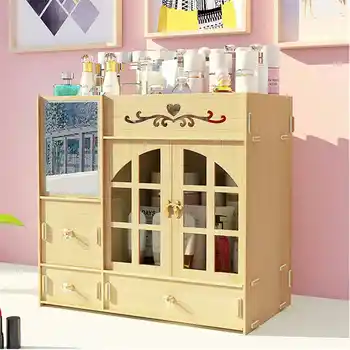 

Large Capacity Cosmetic Storage Box Jewelry Nail Polish Makeup Container Desktop Sundries Storage Box Makeup Drawer Organizer