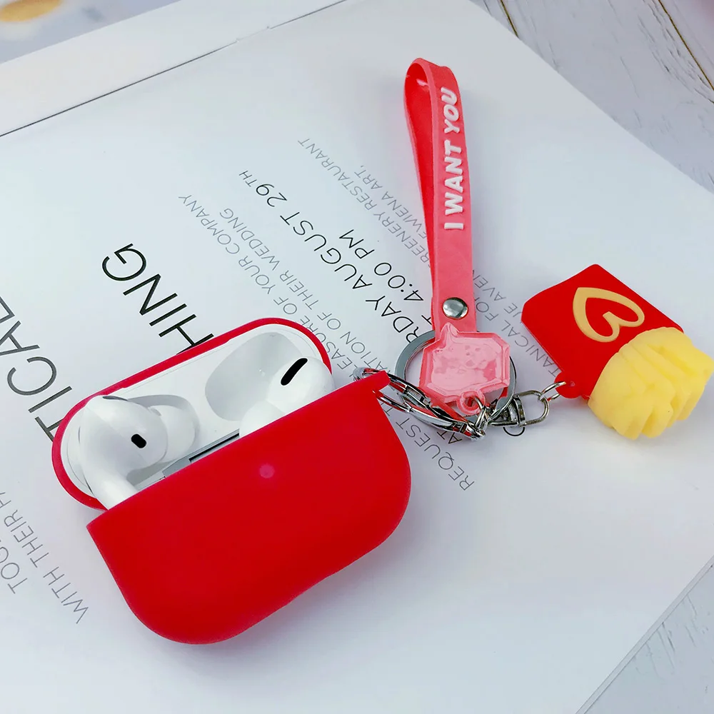 Для Apple Airpods pro Чехол TWS Bluetooth наушники чехол для Airpods Pro 3 милый мягкий силиконовый защитный чехол s