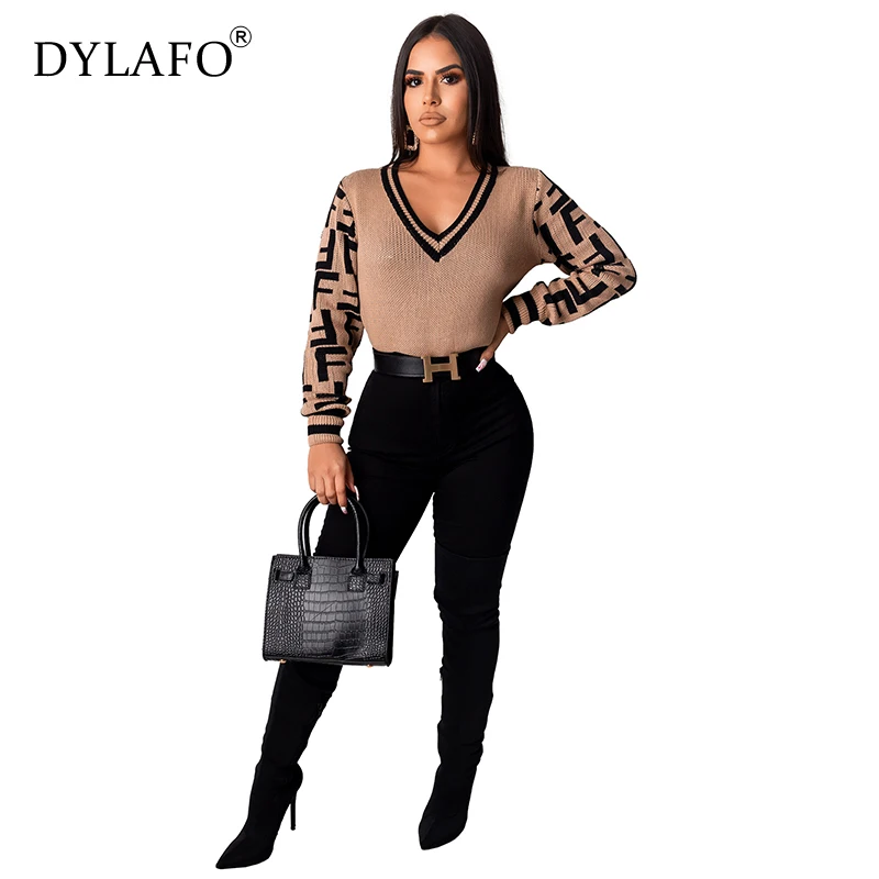 Sexy Knitted Sweater V Neck Cashmere Sweater Female 2019 Autumn Winter Women Sweaters And Pullovers Long Sleeve Sweater Jumper Sexy Knitted Sweater V Neck Cashmere Sweater Female 2019 Autumn Winter Women Sweaters And Pullovers Long Sleeve Sweater Jumper