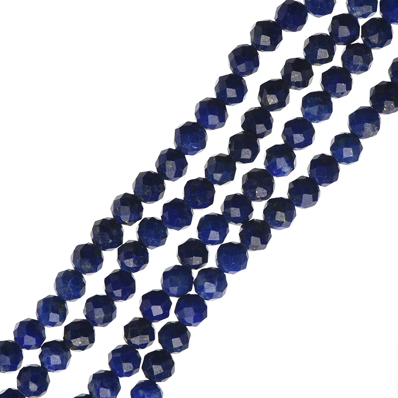 Luster Faceted 3mm-2mm Stone Lapis Lazuli Loose Beads 15inch For Diy Bracelet Necklace Noble Character H550 | Украшения и