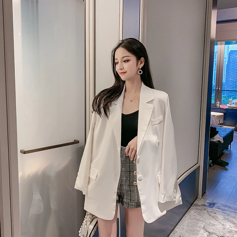 

Female Blazer 2019 Autumn Suit Jacket Female Korean Loose Casual Suit Jacket
