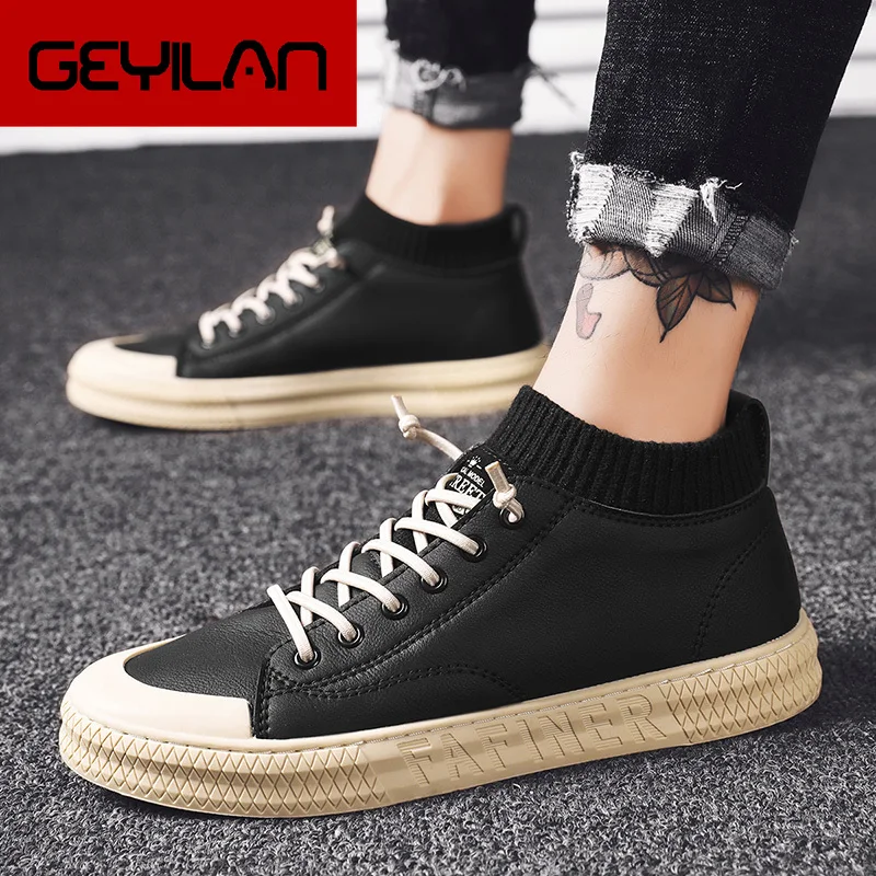 

New Winter Shoes Men Light Warm Men Boots Casual Natural Leather Comfortable Ankle Boots Non-Slip Footwear Male Roupas Masculina