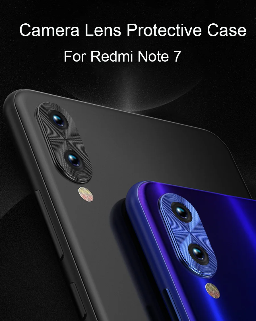 Металлический защищающий чехол для камеры для Xiaomi Redmi Note 7 K20 чехол для Redmi Note 7 Pro Алюминиевый сплав задняя камера защитное кольцо