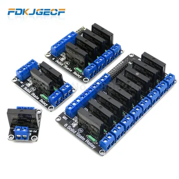 

1pcs 1 2 4 8 Channel 5V Low way DC Relay Module Solid State High Level SSR AVR DSP G3MB-202P Relay for Arduino