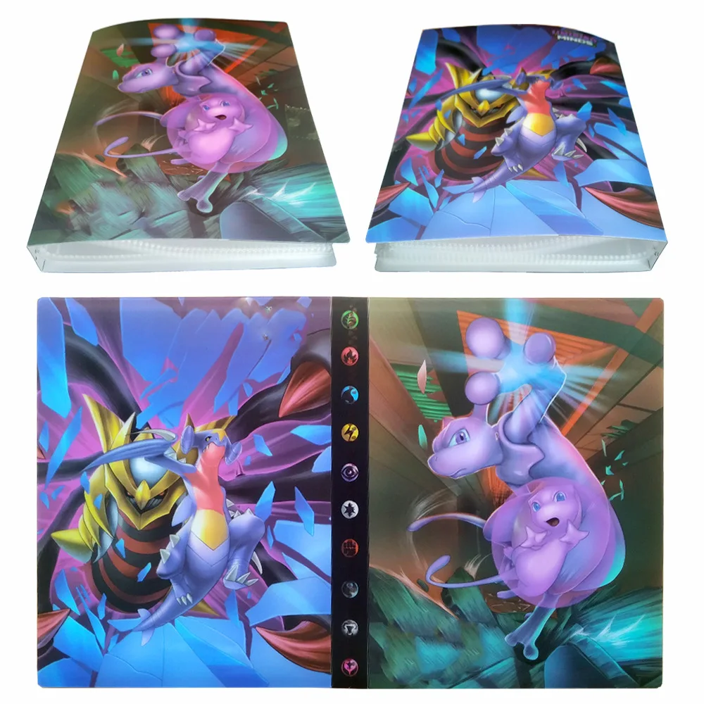 Коллекция Пикачу Pokemon cards альбом книга Топ загруженный список игральных карт pokemon держатель Альбом игрушки для нового подарка - Цвет: a2