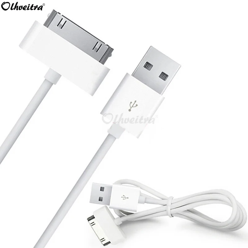 2IN1 30-PIN CHARGEUR CHARGER CHARGING DATA CABLE 1M IPHONE 3G 3GS 4 4S IPAD IPOD 