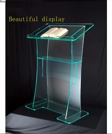 

Free Shipping Hot sale acrylic pulpit church Designs / custom acrylic podium logo customize