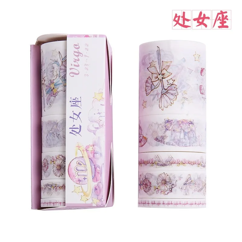 3 5 шт./компл. Творческий 12 Созвездие серии лента Washi Kawaii для художественного оформления ногтей, ручная работа для Скрапбукинг малярный скотч для детей - Цвет: 3