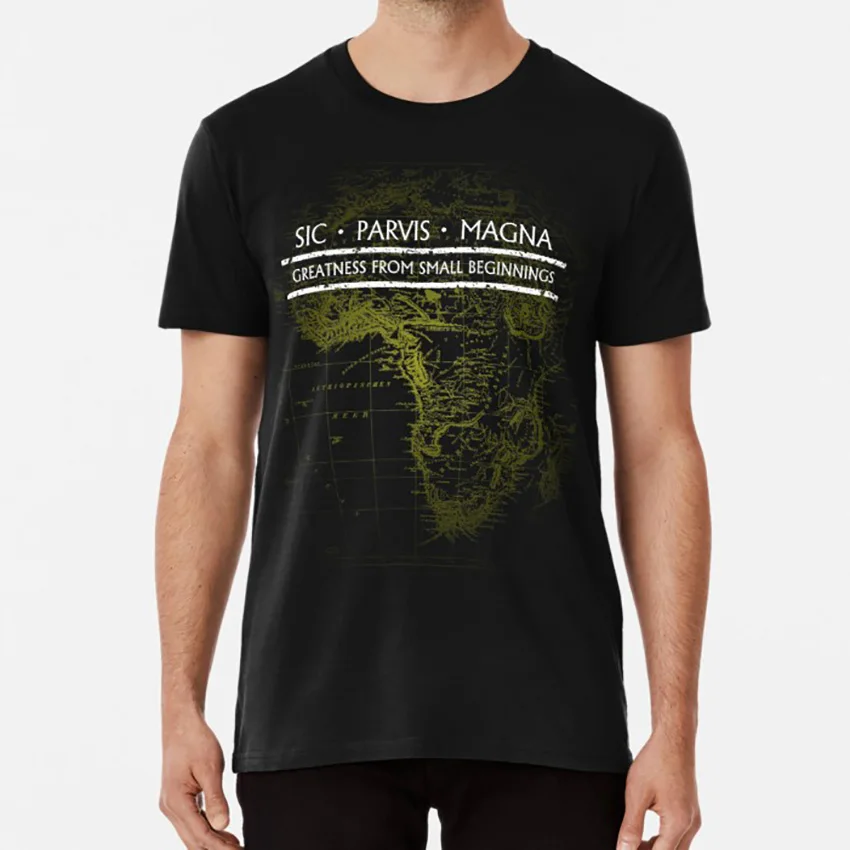 

Uncharted - SIC PARVIS MAGNA (Black) T shirt uncharted nathan drake game sic parvis magna africa vintage old