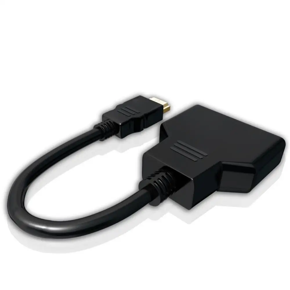Кабель HDMI сплиттер 4K кабель 1 штекер к двойному HDMI 2 Женский сплиттер адаптер в HDMI кабель 1 в 2 Выход HDMI штекер