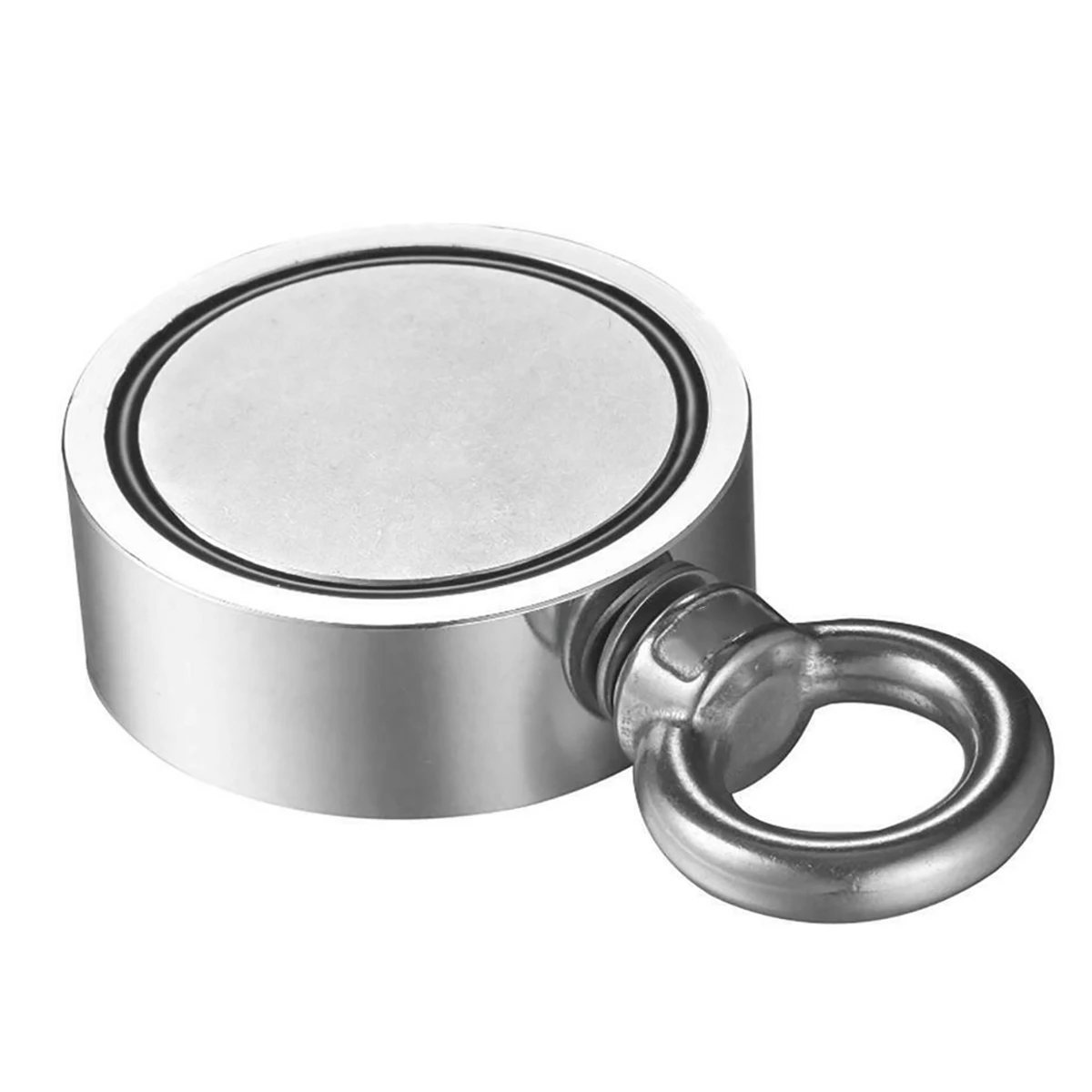 

Hot Double Side Magnet Fishing Combined 120/600Kg Pulling Force Super Strong Round Neodymium Fishing Magnet With Eyebolt