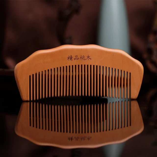 Of Carve Patterns or Designs on Woodwork Wooden Comb Combs Anti-static Portable Massage Scalp Care Abortion Custom C