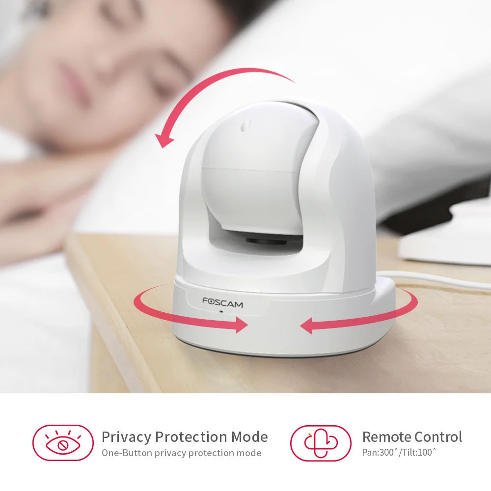 Foscam FI9926P 2,4G/5G 2MP Full HD 1080P PTZ камера видеонаблюдения для дома с 4-кратным оптическим зумом