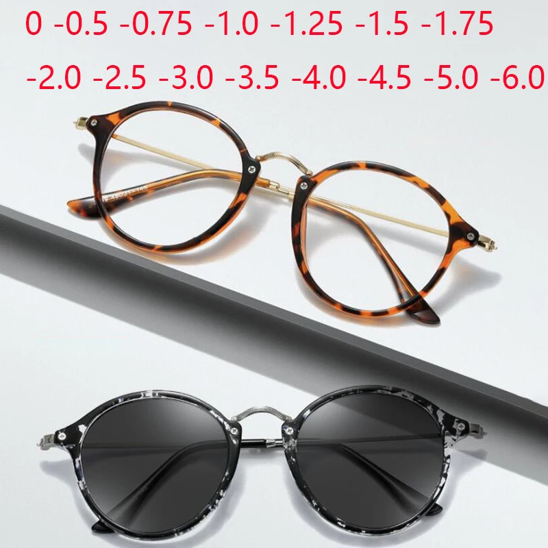 

Optical Glasses Frame Men Vintage Round Prescription Eyeglasses Women Retro Myopia Acetate Spectacles Eyewear -0.5 -1 -2 To -6