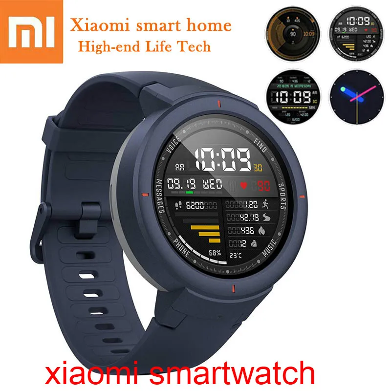  2019 Xiaomi AMAZFIT Smart Watch Bluethooth Xiaoai Voice Control 24H Heart Rate Monitor Mijia Smart 