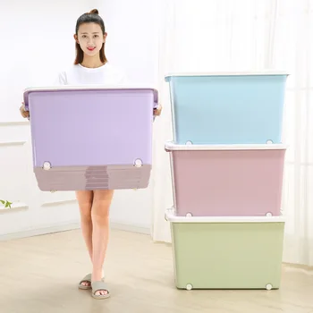 

Extra Large Clothes Storage Box Thick Quilt Plastic Toys Drawer Organizer Storage Box Household Container Storage Basket Bins
