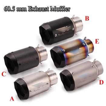 

60.5mm Universal Exhaust Muffler Pipe Silp On Motorcycle Silencer System Pipe Exhaust Modified For BMW S1000R Yamaha R1 R3 R6