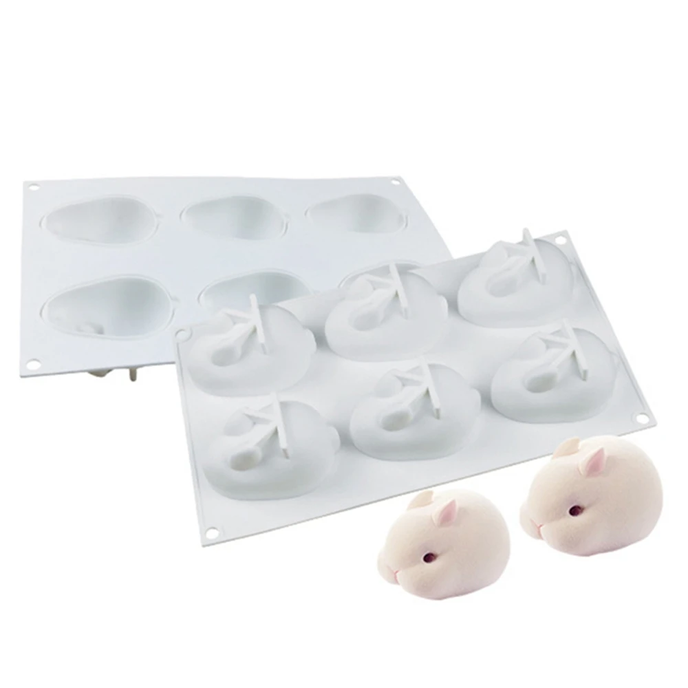 Moule A Gateau Lapin 3d En Silicone 5 Tailles Bricolage Cuisson A La Main Pour Mousse Chocolat Patisserie Fondant Outils De Decoration De Cuisine Aliexpress
