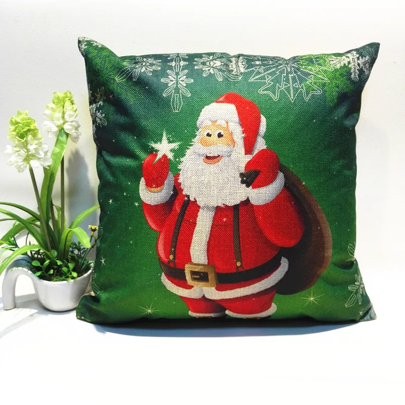 2019 Рождественская Праздничная наволочка Санта Клаус с рисунком диван кровать