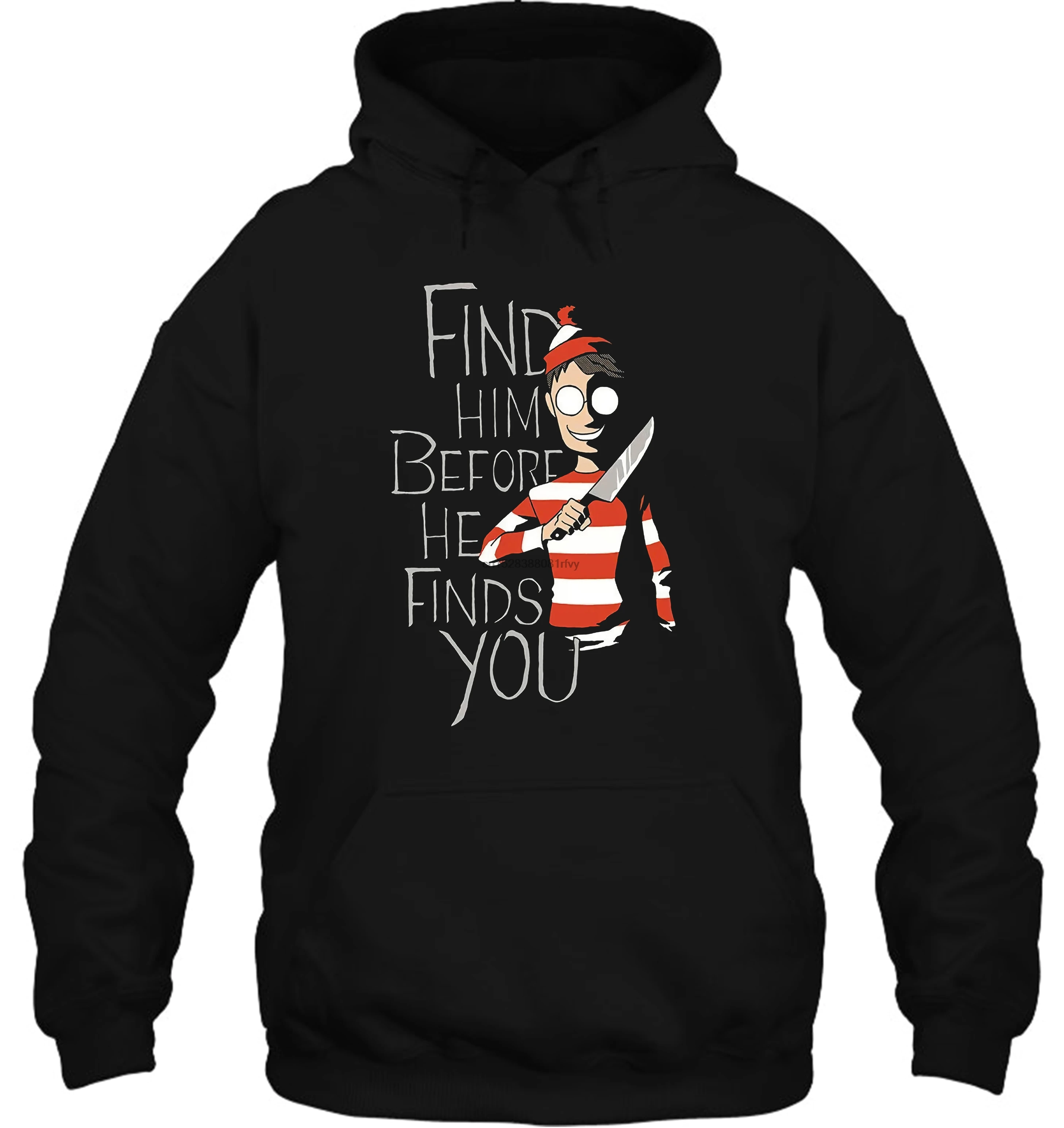 Мужская толстовка с капюшоном, где Waldo Hiding In The Dark Inspired, дизайнерский Топ, женская уличная одежда