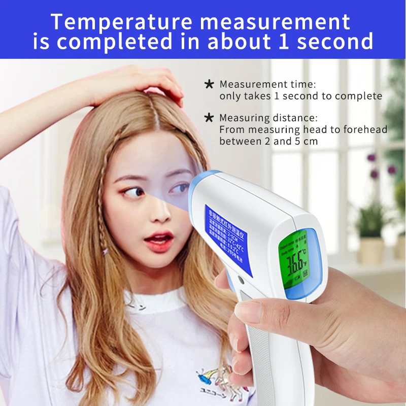 

ready stock Digital Infrared thermometer Infrared Forehead Body Thermometer Gun Non-contact Temperature Measurement Device