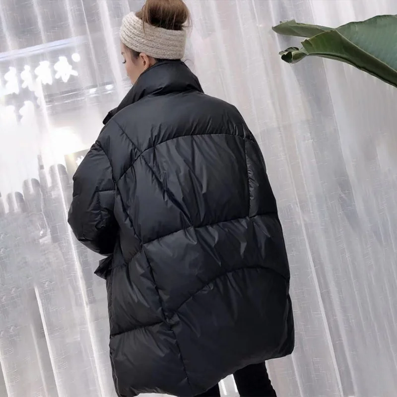Oversized Shiny Metal Thick Women Down Coat Stand
